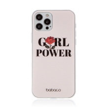 Kryt BABACO pro Apple iPhone 12 / 12 Pro - gumový - GIRL POWER