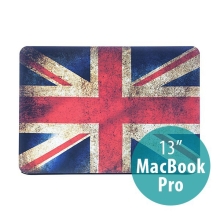 Ochranný plastový obal pro Apple MacBook Pro 13 (model A1278) - retro vlajka GB