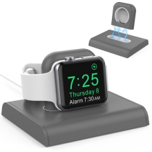 Stojánek pro Apple Watch AHASTYLE - pro vložení nabíječky - magnetický - plastový - šedý