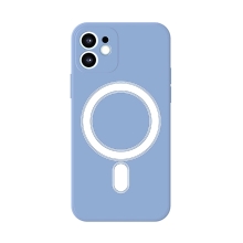 Kryt pro Apple iPhone 12 - Magsafe - silikonový - světle modrý