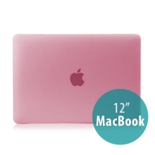 Tenký plastový obal / kryt pro Apple MacBook 12 Retina (rok 2015) - matný - růžový