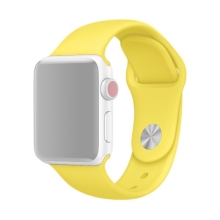 Remienok pre Apple Watch 41 mm / 40 mm / 38 mm - veľkosť S / M - silikónový - slnečnicovo žltý
