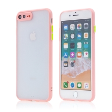 Kryt pro Apple iPhone 7 Plus / 8 Plus - plastový / silikonový - průhledný / růžový