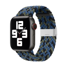 Řemínek pro Apple Watch Ultra 49mm / 45mm / 44mm / 42mm - pletený - nylonový - modrý