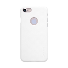 Kryt Nillkin pro Apple iPhone 7 / 8 / SE (2020) / SE (2022) - plastový / jemná povrchová struktura, výřez pro logo - bílý + ochranná fólie