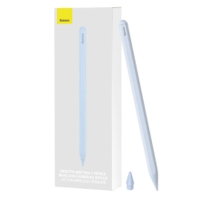 Dotykové pero / stylus BASEUS - aktívny dizajn - bezdrôtové nabíjanie - kompatibilné s ceruzkou - modré