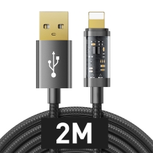 Synchronizační a nabíjecí kabel JOYROOM - USB-A / Lightning pro Apple iPhone - 2m - černý