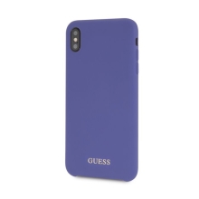 Kryt GUESS Silicone pro Apple iPhone Xs Max - silikonový - modrý