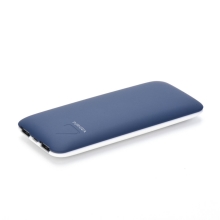 Externí baterie / power bank PURIDEA - 7000 mAh - 2x USB, 2A - bílá / tmavě modrá