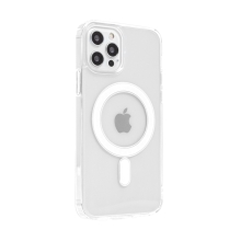 Kryt SWISSTEN Clear Jelly MagStick pre Apple iPhone 12 Pro Max - priehľadný