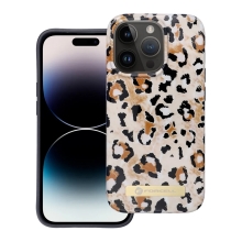 Kryt FORCELL Mirage pre Apple iPhone 14 Pro - Podpora MagSafe - plast/guma - leopardí vzor