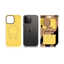 Kryt TACTICAL MagForce Industrial pro Apple iPhone 14 Pro Max - Aramid / karbonový - žlutý