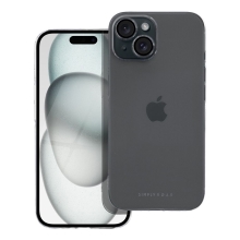 Kryt ROAR Pure Simple pro Apple iPhone 15 Plus - integrovaná sklíčka na čočky - plastový - průhledný