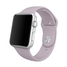 Řemínek pro Apple Watch 45mm / 44mm / 42mm - velikost M / L - silikonový - fialový