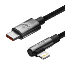 Nabíjací kábel BASEUS MVP - USB-C / Lightning pre Apple iPhone / iPad - 2 m - čierny