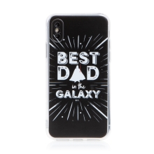Kryt STAR WARS pro Apple iPhone X / Xs - Best Dad In The Galaxy - gumový