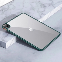 Kryt / obal pro Apple iPad 12,9" (2018 / 2020 / 2021) - průhledný - plastový / gumový - zelený