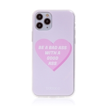 Kryt BABACO pro Apple iPhone 11 Pro Max - gumový - srdce " zlobivá holka"