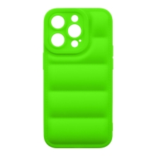 Kryt OBAL:ME Puffy pre Apple iPhone 14 Pro - gumový - zelený