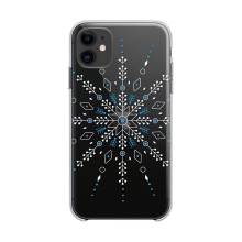 Kryt FORCELL Winter pro Apple iPhone 12 Pro Max- gumový - průhledný / sněhová vločka