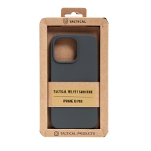 Kryt TACTICAL Velvet Smoothie pro Apple iPhone 13 Pro - příjemný na dotek - silikonový - olivově zelený