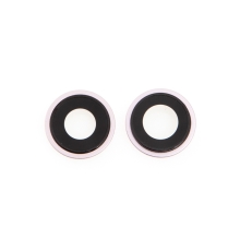 Kroužek krycího sklíčka zadní kamery Apple iPhone 13 / 13 mini - sada 2 ks - růžový - kvalita A+
