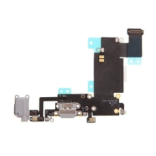 Napájecí a datový konektor s flex + audio konektor jack + GSM anténa + mikrofony pro Apple iPhone 6S Plus - šedý - kvalita A+
