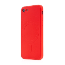 Kryt pro Apple iPhone 7 / 8 / SE 2020 / SE 2022 - podpora MagSafe - silikonový - červený