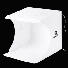 PULUZ fotobúdka / Svetelný box / softbox - biely - LED osvetlenie - 23cm