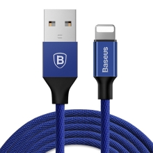 Synchronizační a nabíjecí kabel BASEUS - konektor Lightning pro Apple iPhone / iPad / iPod - modrý - 3m