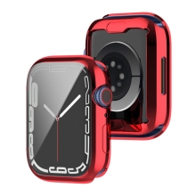 Kryt pro Apple Watch 45mm Series 7 - gumový - červený