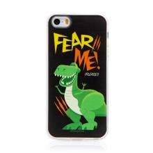 DISNEY kryt pre Apple iPhone 5 / 5S / SE - Toy Story - Dinosaurus Rex - gumový - čierny