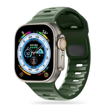 Řemínek TECH PROTECT pro Apple Watch Ultra 49mm / 45mm / 44mm / 42mm - silikonový - khaki zelený