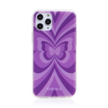 Kryt BABACO pre Apple iPhone 11 Pro - Motýlí efekt - gumový - fialový