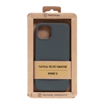 Kryt TACTICAL Velvet Smoothie pre Apple iPhone 13 - príjemný na dotyk - silikónový - olivovo zelený