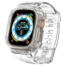 Kryt / pouzdro SPIGEN pro Apple Watch Ultra / Ultra 2 49mm - celotělové + řemínek - průhledný