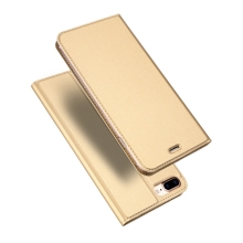 Pouzdro DUX DUCIS pro Apple iPhone 7 Plus / 8 Plus - stojánek + prostor pro platební kartu - zlaté