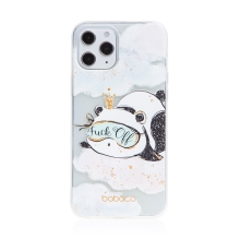 Kryt BABACO pro Apple iPhone 12 Pro Max  - spokojená panda - gumový