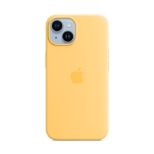 Originální kryt pro Apple iPhone 14 - MagSafe - silikonový - slunečně žlutý