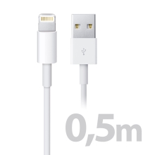 Originálny kábel Apple USB s konektorom Lightning (0,5 m) - biely