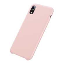 Kryt BASEUS pro Apple iPhone Xr - příjemný na dotek - silikonový - růžový