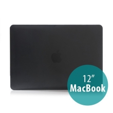Tenké plastové puzdro/kryt pre Apple MacBook 12 Retina (2015) - lesklé - čierne