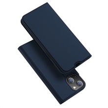 Pouzdro DUX DUCIS pro Apple iPhone 13 mini - stojánek + prostor pro platební kartu - modré