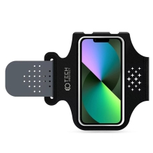 Športové puzdro TECH-PROTECT M1 pre Apple iPhone do 6,1" - čierne s reflexnými prvkami