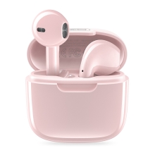 Sluchátka XO X23 TWS - Bluetooth bezdrátová - USB-C - pecky - růžová