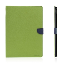 Pouzdro MERCURY Fancy Diary pro Apple iPad Pro 12,9 - stojánek a prostor na doklady - zelené / modré