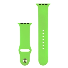 Řemínek COTEetCI pro Apple Watch 41mm / 40mm / 38mm - velikost S / M - silikonový - zelený