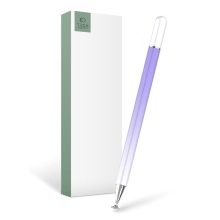 Dotykové pero / stylus TECH-PROTECT - s diskem pro přesnost - pasivní - fialové / bílé
