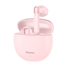 Bezdrôtové slúchadlá Bluetooth BASEUS Encok W2 - ružové