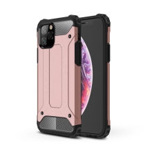 Kryt pre Apple iPhone 11 Pro - Odolný - Plast / guma - Ružovo-zlatý